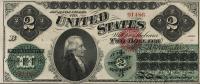 $2-1862 два доллара 1862 года