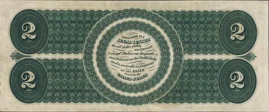 two dollars 1874