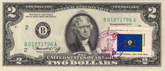 1976 $2 спецгашение