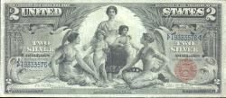 Two Dollars 1896 Silver Certificates