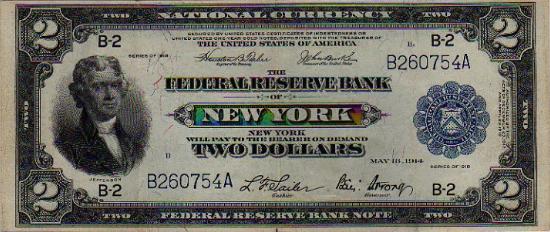 $2 1918 two dollars