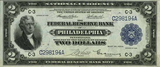 $2 1918 two dollars