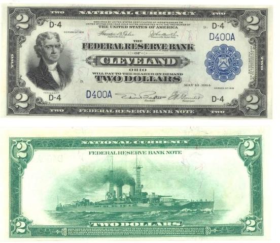 Federal Reserve Bank Notes (боны федеральных резервных банков), серия 1918 г., Чикаго