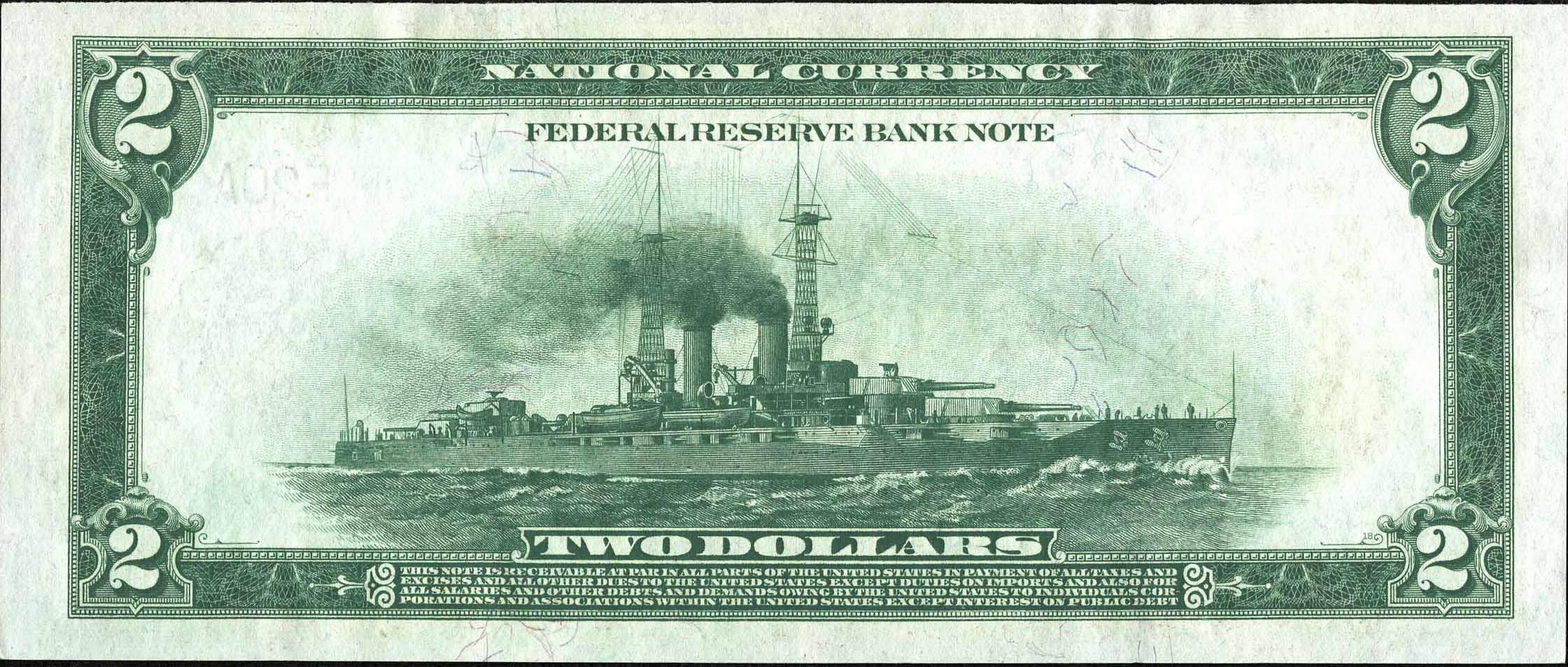 two dollars 1918