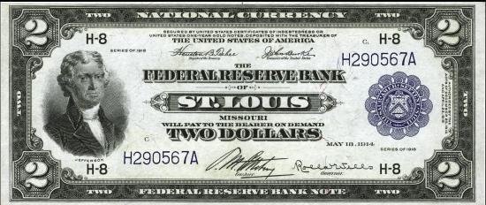 Federal Reserve Bank Notes (боны федеральных резервных банков), серия 1918 г., Чикаго