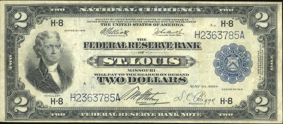 Federal Reserve Bank Notes (боны федеральных резервных банков), серия 1918 г., Чикаго