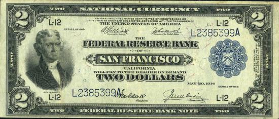 Federal Reserve Bank Notes (боны федеральных резервных банков), серия 1918 г., Канзас 